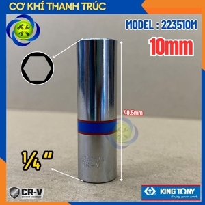 Đầu tuýp dài Kingtony 223510M 1/4"