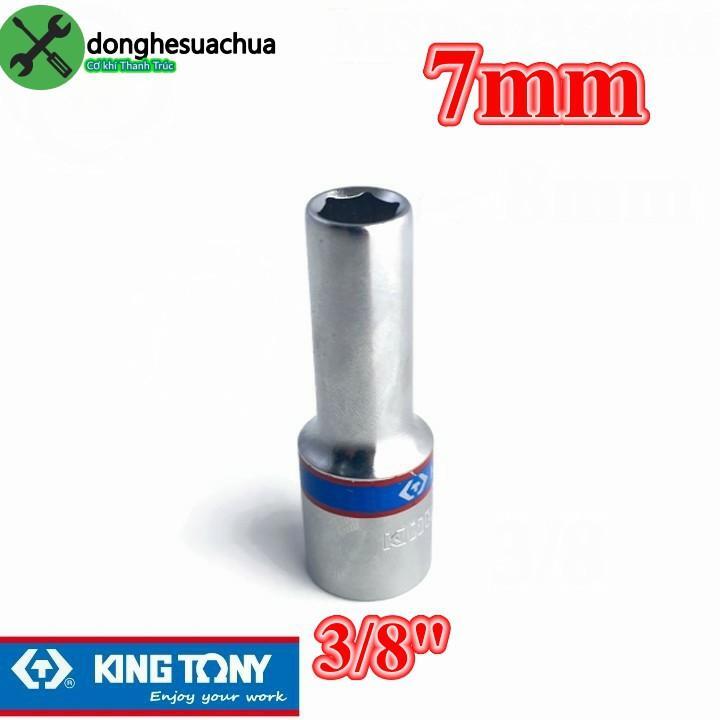 Đầu tuýp dài Kingtony 323507M, 7mm 3/8″