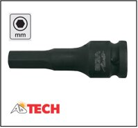 Đầu tuýp đen 1.1/2 inch mũi lục giác 24 mm Ega Master 53264