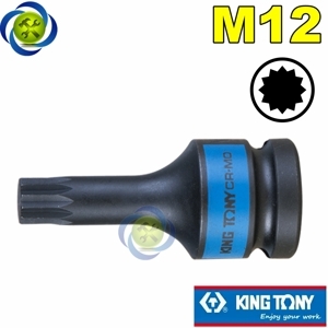 Đầu tuýp đen 1/2″  mũi sao 12 cạnh M12 405612M Kingtony