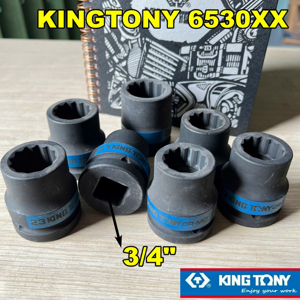 Đầu tuýp đen 27 x 53mm 3/4 inch Kingtony 653027M
