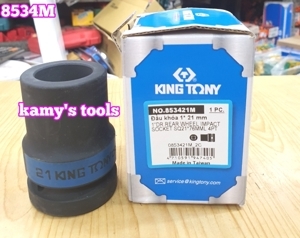 Đầu tuýp đen dài 1″ vuông 4 cạnh 17mm 853417M Kingtony