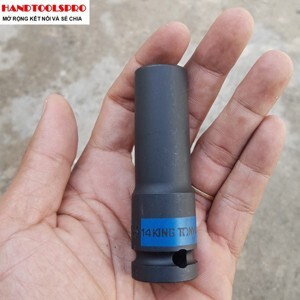 Đầu tuýp đen dài 14 x 80mm 1/2 inch Kingtony 443514M