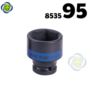 Đầu tuýp đen ngắn 1 inch lục giác 95mm 853595m kingtony