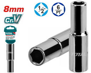 Đầu tuýp lục giác 8mm Total THTST12083L