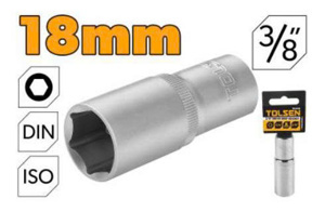 Đầu tuýp lục giác dài Tolsen 16368 18mmx3/8 inch
