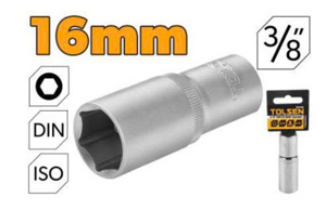 Đầu tuýp lục giác dài Tolsen 16366 16mmx3/8 inch
