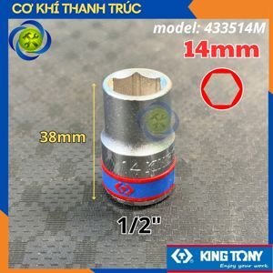 Đầu tuýp lục giác Kingtony 433514M