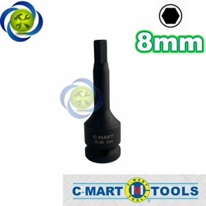 Đầu tuýp mũi lục giác đen 1/2" C-Mart F0049-H08