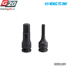 Đầu tuýp mũi lục giác dùng hơi Kingtony 305510M
