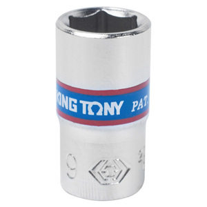 Đầu tuýp ngắn 1/4 inch lục giác 9mm Kingtony 233509M