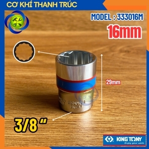 Đầu tuýp ngắn Kingtony 333016M
