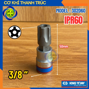 Đầu tuýp sao 5 cạnh Kingtony 302D60