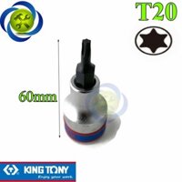 Đầu tuýp sao T20 1/2 Kingtony 402320 dài 60mm trắng đen – CÔNG TY TNHH DỤNG CỤ CƠ KHÍ THANH TRÚC