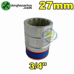 Đầu tuýp trắng ngắn 3/4″ 12 cạnh Kingtony 633027M