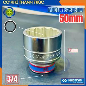 Đầu tuýp trắng ngắn 3/4″ 12 cạnh Kingtony 633050M