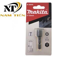 Đầu tuýp vặn vít 10mm chuôi lục giác 1/4″ Makita B-38940