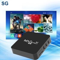 Đầu TV box Mxq pro 4k 5g 4k 5g quad core Android 11.1 16 + 256GB + I8MINI ChấT LượNg Cao