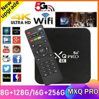 Đầu TV box MXQ Pro 5g HD 16 + 256 Gb 4 K Android Ultra 10 WiFi 2.4G ChấT LượNg Cao