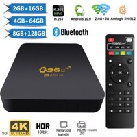 Đầu TV Box Q96 L2 Android 10 Amlogic S905L2 Quad Core 2.4G 5G Dual WIFI Bluetooth 4.0 4K KèM Phụ KiệN
