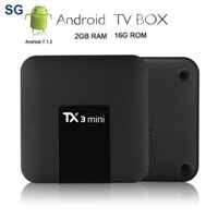 Đầu TV box Tx3 mini Android 11.0 2 / 4G 16 / 32g DDR3 h 4K HD 2.4G / 4G KèM Phụ KiệN