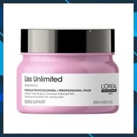 DẦU Ủ TÓC L'OREAL SERIE EXPERT LISS UNLIMITED 2021 PROFESSIONAL MASK SUÔN MƯỢT GIẢM XƠ RỐI 200ml