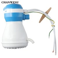 Đầu vòi hoa sen CHANWENU, Máy nước nóng điện màu xanh 110V, bền 5400W có giá đỡ vòi phòng tắm