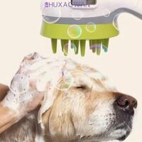 Đầu vòi hoa sen Massage tắm cho chó ZHUXAOWAN, Vòi hoa sen cho thú cưng áp suất bằng silicon, Lược xịt rửa thú cưng đa chức năng bền bỉ