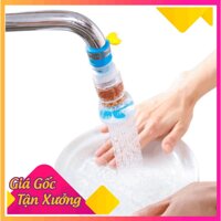 Đầu vòi nước tăng áp, voi rua chen thông minh chứa hạt lọc bẩn, xoay 360 độ.