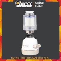 Đầu vòi rửa bát chén tăng áp LỌC CẶN KHỬ CLO DƯ điều hướng xoay 360 độ C'MON DV-03L