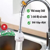 Đau voi rua bat tăng áp xoay 360 3 chế độ rửa sử dụng cho bếp GD133