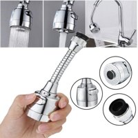 Đầu vòi tăng áp 360 độ inox DÀI - LOẠI INOX