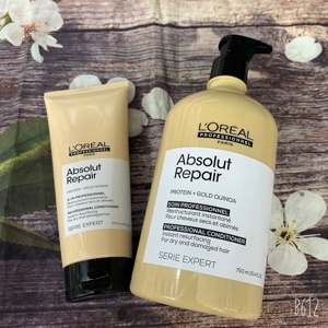 Dầu xả chăm sóc tóc hư tổn Loreal Absolut Repair Lipidium 750ml