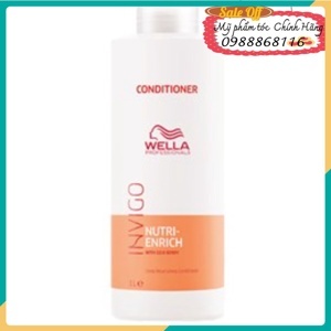 Dầu xả cho tóc khô xơ hư tổn Wella Enrich - 1000ml