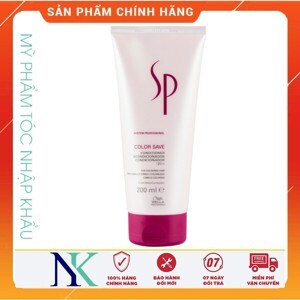 Dầu xả dưỡng tóc nhuộm siêu mượt Wella SP Colore Save Conditioner - 200ml