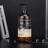 DẦU XẢ DƯỠNG TÓC TRỨNG CÁ MUỐI VÀNG KERATINE QUEEN GOLD CAVIAR 800ML
