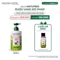DẦU XẢ Natufres FRENCH CHIC - Rượu vang đỏ BORDEAUX 							 							SKU: P9328-GIFTP9609