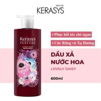 Dầu xả nước hoa Kerasys Lovely Daisy cao cấp Hàn Quốc hương cúc rừng và xạ hương giúp làm sạch gàu