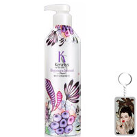 Dầu xả nước hoa Kerasys Elegence &amp; Sensual hương violet và xạ hương Hàn Quốc 600ml tặng kèm móc khoá