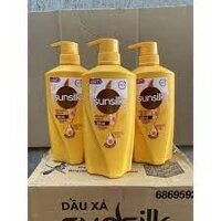 Dầu xả Sunsilk 640g giúp tóc mềm mượt, không lo bết dính với dưỡng chất thiên nhiên