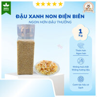 Đậu xanh non ( đỗ xanh ) tách vỏ hữu cơ sạch Điện Biên thuần chủng không biến đoori gen canh tác hữu cơ tốt (1Kg)