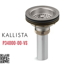 Đầu xi phông chậu rửa bát màu xám Kallista P34000-00-VS