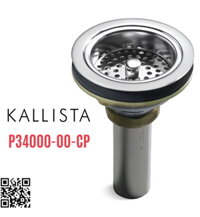 Đầu xi phông chậu rửa bát màu chrome Kallista P34000-00-CP
