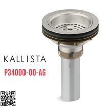 Đầu xi phông chậu rửa bát màu nickel Kallista P34000-00-AG