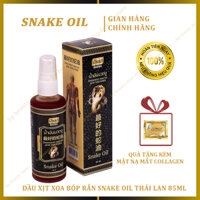 Dầu Xịt Xoa Bóp Rắn SNAKE OIL Thái Lan 85ml -Giúp Giảm Đau Vai, Đau Lưng, Đau Cổ, Giúp Máu Lưu Thông Tốt