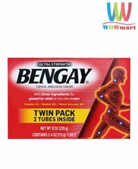 Dầu xoa bóp làm giảm cơn đau nhức Ultra Strength BENGAY Cream 226g (113g x2 tuýp)