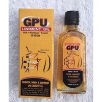 Dầu xoa bóp MINYAK URUT GPU Indonesia chiết xuất thảo dược thiên nhiên, giảm đau cơ, đau khớp