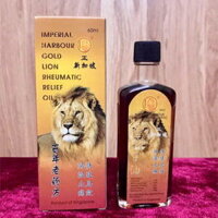 Dầu Xoa Bóp Sư Tử Đỏ Imperial Harbour Gold Lion Rheumatic Relief Oil Singapore