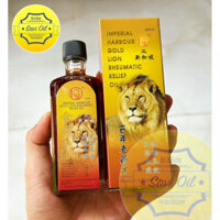 Dầu Xoa Bóp Sư Tử Đỏ Imperial Harbour Gold Lion Rheumatic Relief Oil Singapore