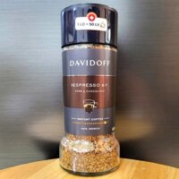DAVIDOFF - Lọ ESPRESSO 100gr - CÀ PHÊ HÒA TAN ARABICA NGUYÊN CHẤT / ĐỨC / Espresso 57 Dark & Chocolatey Instant Coffee
